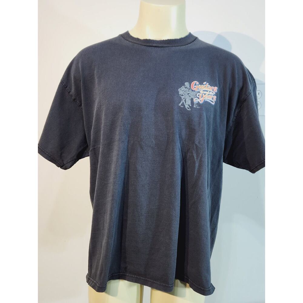 Vintage Delta Pro Weight 2XL Adult Black Guitars Through The Years T-shirt